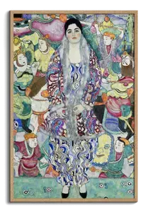 Gustav Klimt Wall Art Print – Vibrant Portrait with Festival Figures | Make It Yours