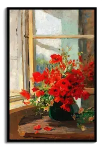 Red Poppies Window Art Print – Order your Olga Wisinger floral wall art now