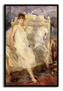 Sitzende Frau am Bett – Berthe Morisot Kunstdruck