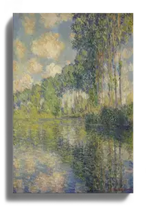 Claude Monet: Poplars by the River Art Print