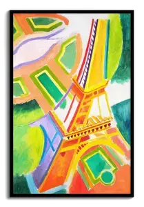 Eiffel Tower Art Print – Robert Delaunay (1924). Order yours, vivid abstract Paris