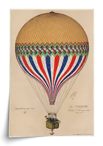 Le Tricolore French Flag Balloon Art Print