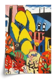 Trees Art Print by Henry Lyman Sayen (c.1913) – Bold Yellow Trees – Order Yours