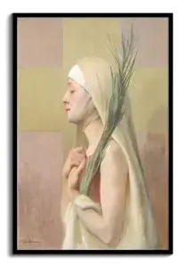 Saint Thecla Art Print with Palm & Halo – Order Yours by Sarah Paxton Ball Dodson