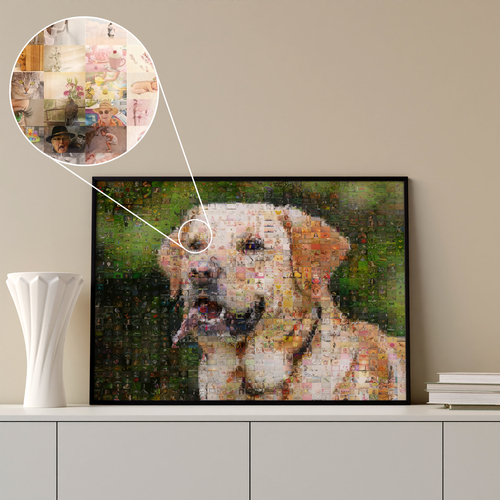 Custom Dog Photo Mosaic