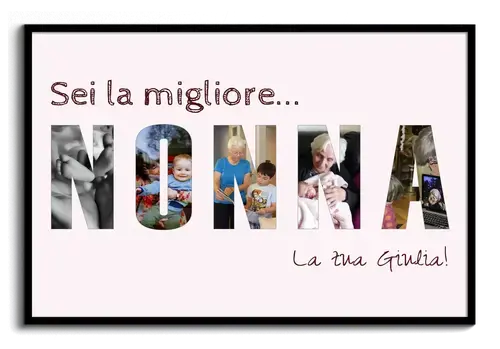 Collage Foto "NONNA" personalizzata con amore