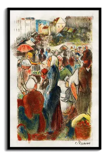 Camille Pissarro Market at Gisors Art Print