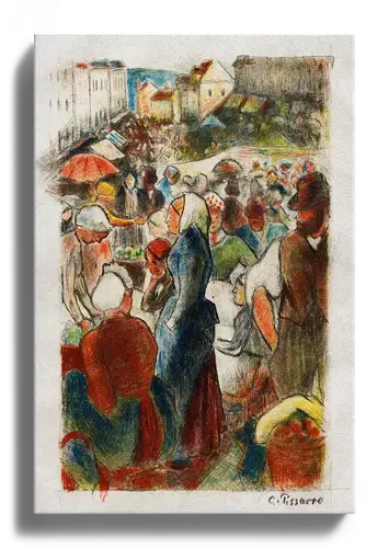 Camille Pissarro Market at Gisors Art Print