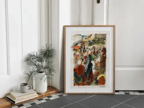 Camille Pissarro Market at Gisors Art Print