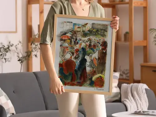 Camille Pissarro Market at Gisors Art Print