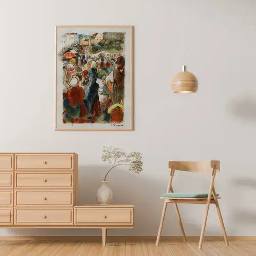 Camille Pissarro Market at Gisors Art Print