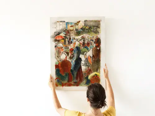 Camille Pissarro Market at Gisors Art Print