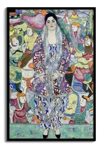 Gustav Klimt Wall Art: Woman in Patterned Robe