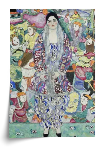 Gustav Klimt Wall Art: Woman in Patterned Robe