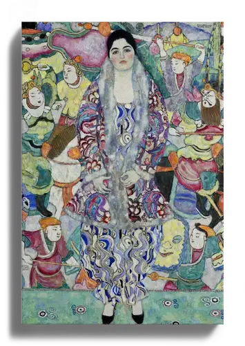 Gustav Klimt Wall Art: Woman in Patterned Robe