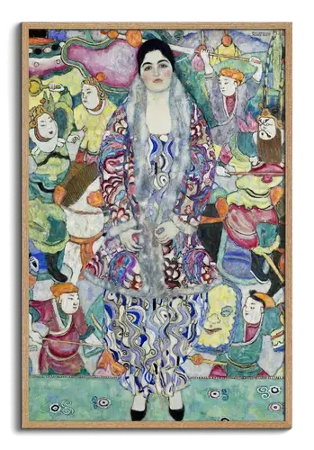 Gustav Klimt Wall Art: Woman in Patterned Robe