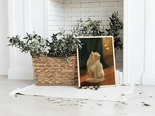 White Cat & Butterflies Art Print, Pierre Bonnard