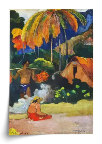 Gauguin: Landschaft in Tahiti (1892) – Kunstdruck