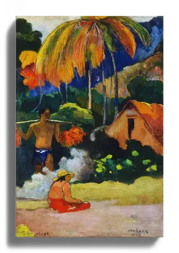 Gauguin: Landschaft in Tahiti (1892) – Kunstdruck