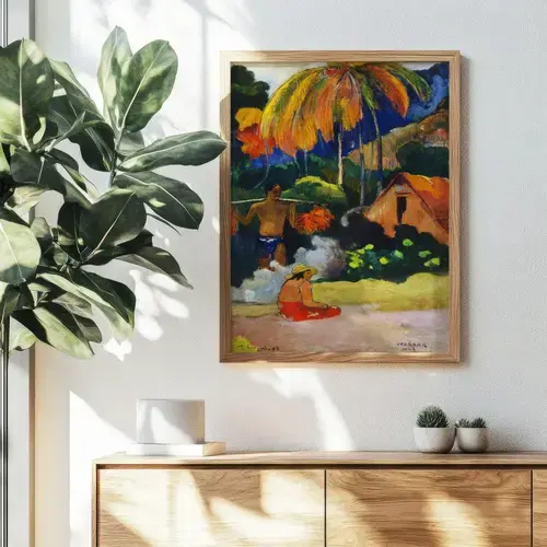 Paul Gauguin: Landscape in Tahiti, 1892 Art Print