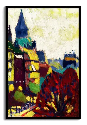 Saint-Germain-des-Prés, Paris, mit rotem Baum