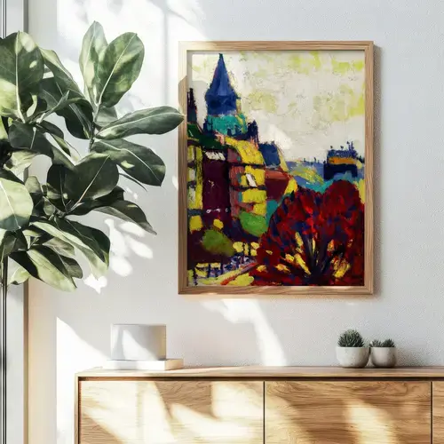 Saint-Germain-des-Prés, Paris, mit rotem Baum