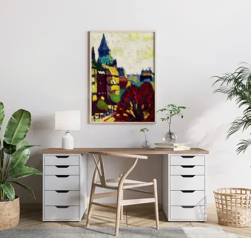 Saint-Germain-des-Prés, Paris, mit rotem Baum