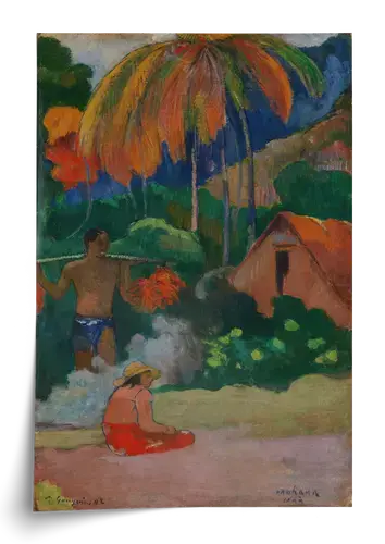 Tahitian Landscape by Paul Gauguin Art Print