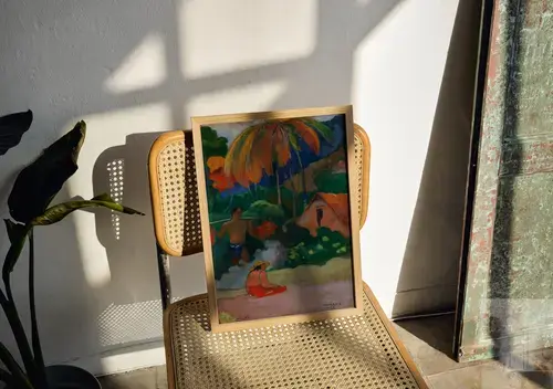 Tahitian Landscape by Paul Gauguin Art Print