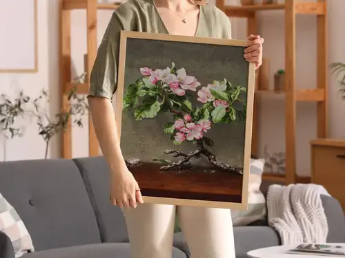 Pink Blossoms Still Life Art Print