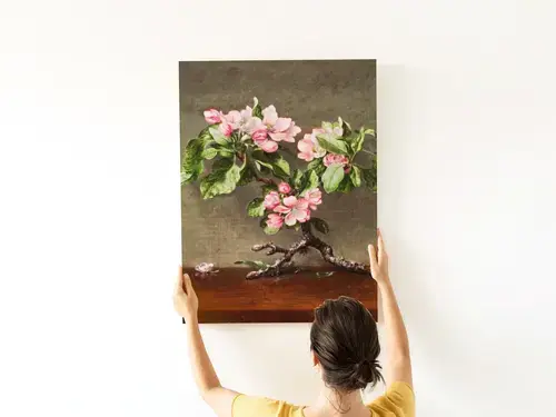 Pink Blossoms Still Life Art Print