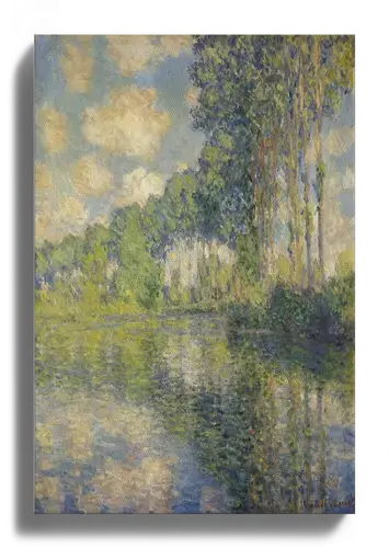 Claude Monet: Poplars by the River Art Print