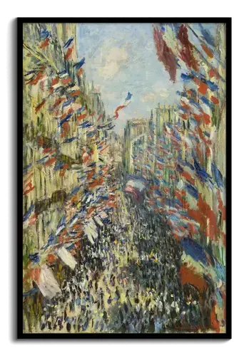 Montorgueil Street Paris - Claude Monet Art Print