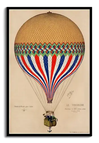 Mongolfiera Le Tricolore, Parigi - stampa d'arte