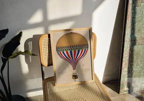 Le Tricolore – Franse luchtballon, vintage Parijs