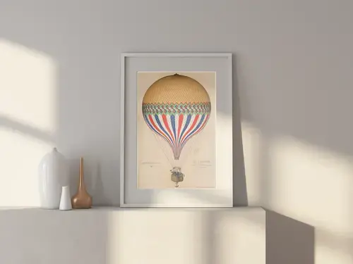 Le Tricolore – Franse luchtballon, vintage Parijs