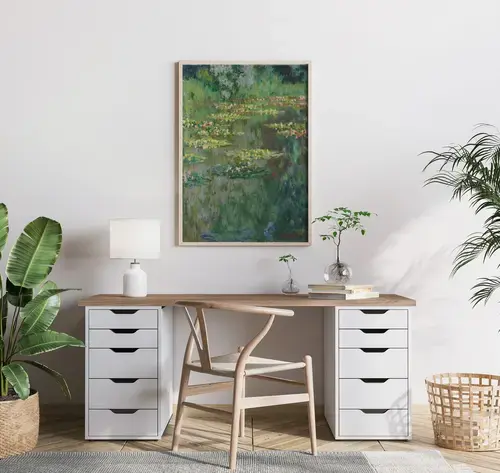 Water Lily Pond Impressionist Art Print