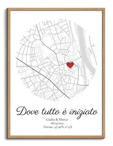Mappa personalizzata "Dove tutto è iniziato"