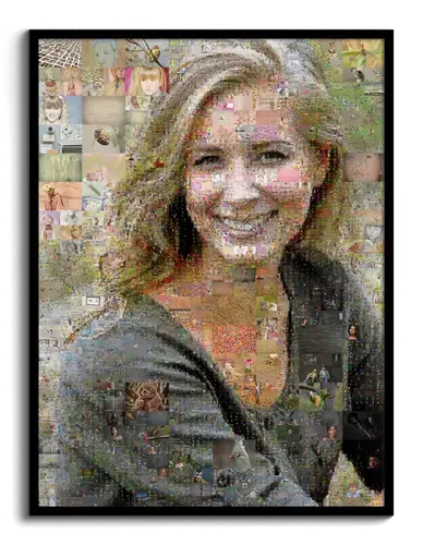 Custom Photo Mosaic Portrait Artwork