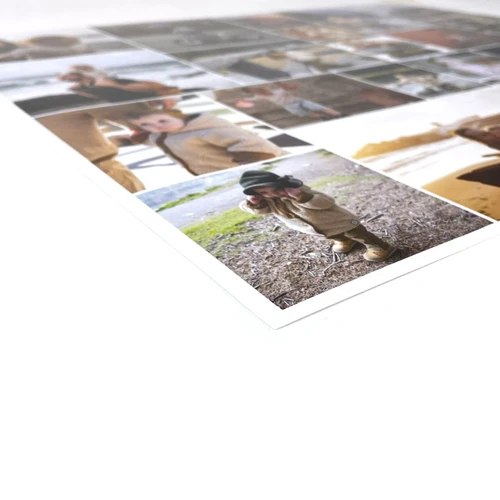 Fotocollage als Poster: Aufgerollt